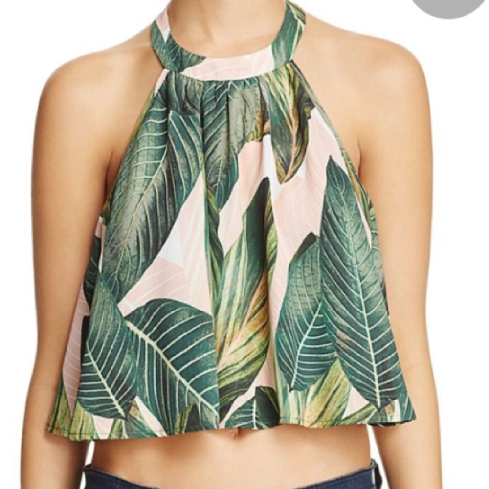 Show Me Your Mumu Mateo Tie Back Top In PeachyPalm